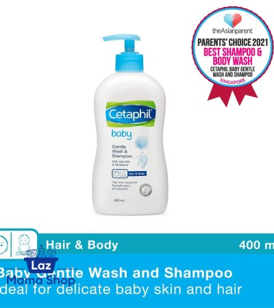 Cetaphil婴儿温和洗发水，含甘油和泛醇400ml（Laz Mama商店）